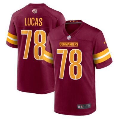 Cornelius Lucas Washington Commanders Game Jersey - Burgundy