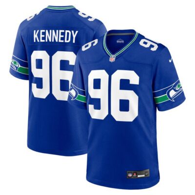 Cortez Kennedy Seattle Seahawks Throwback Retired Player Game Jersey - Royal