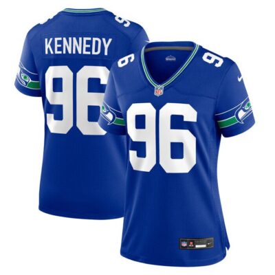 Cortez Kennedy Seattle Seahawks Women Throwback Player Game Jersey - Royal