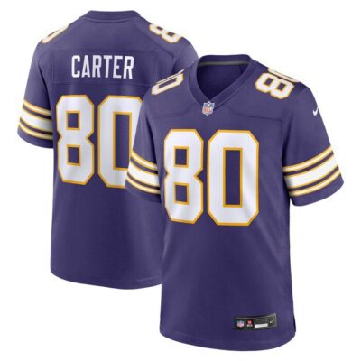 Cris Carter Minnesota Vikings Classic Retired Player Game Jersey - Purple