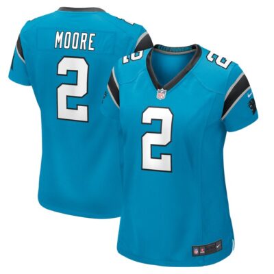 D.J. Moore Carolina Panthers Women Game Jersey - Blue