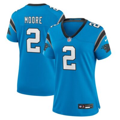 D.J. Moore Carolina Panthers Women Player Jersey - Blue