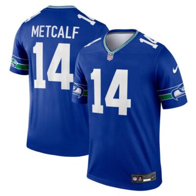 DK Metcalf Seattle Seahawks Throwback Legend Player Jersey - Royal