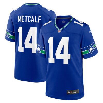 DK Metcalf Seattle Seahawks Throwback Player Game Jersey - Royal