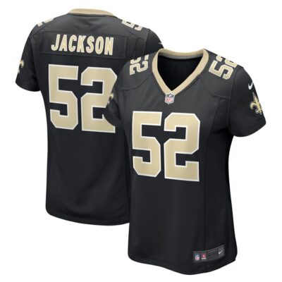 D'Marco Jackson New Orleans Saints Women Game Player Jersey - Black