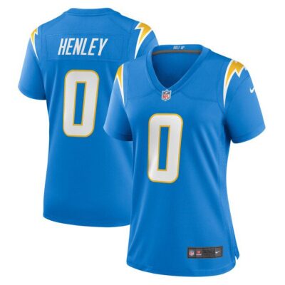 Daiyan Henley Los Angeles Chargers Women Team Game Jersey - Powder Blue