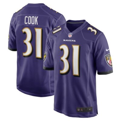 Dalvin Cook Baltimore Ravens Game Jersey - Purple