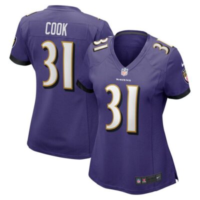 Dalvin Cook Baltimore Ravens Women Game Jersey - Purple