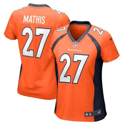 Damarri Mathis Denver Broncos Women Game Player Jersey - Orange