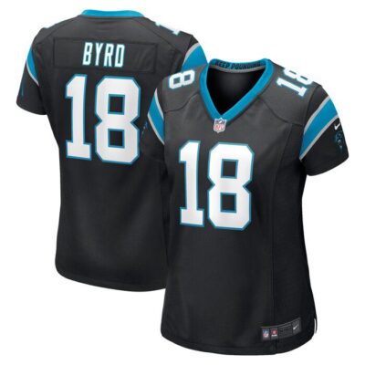 Damiere Byrd Carolina Panthers Women Game Player Jersey - Black