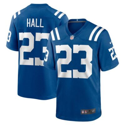 Darren Hall Indianapolis Colts Team Game Jersey - Royal