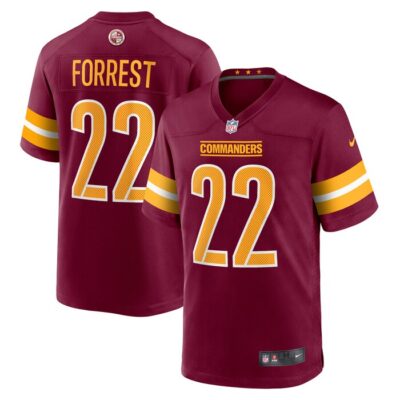 Darrick Forrest Washington Commanders Game Player Jersey - Burgundy