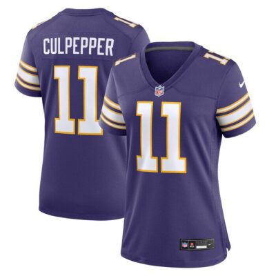 Daunte Culpepper Minnesota Vikings Women Classic Retired Player Game Jersey - Purple