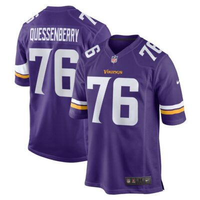 David Quessenberry Minnesota Vikings Team Game Jersey - Purple