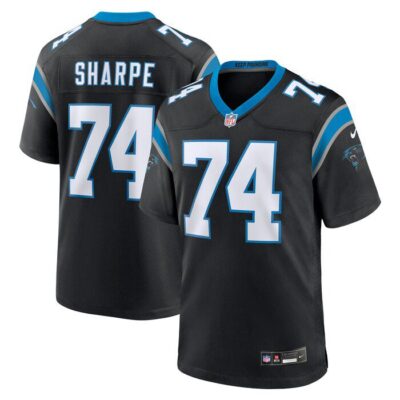 David Sharpe Carolina Panthers Team Game Jersey - Black