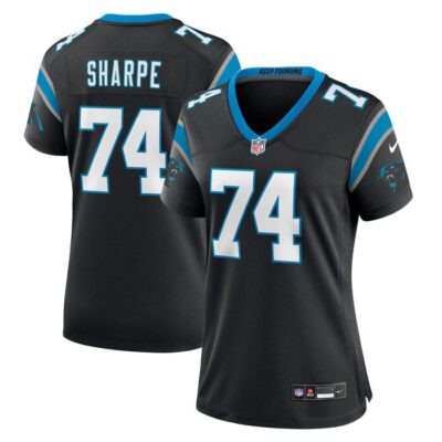 David Sharpe Carolina Panthers Women Team Game Jersey - Black