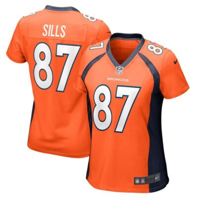 David Sills Denver Broncos Women Team Game Jersey - Orange