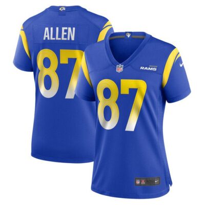 Davis Allen Los Angeles Rams Women Home Game Jersey - Royal