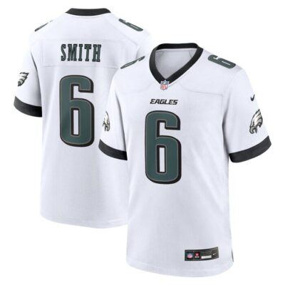 DeVonta Smith Philadelphia Eagles White Game Jersey - White