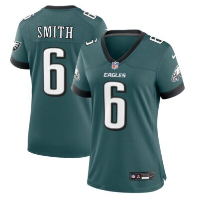 DeVonta Smith Philadelphia Eagles Women Team Game Jersey - Midnight Green