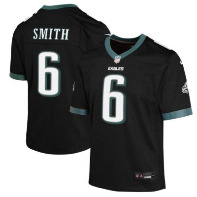 DeVonta Smith Philadelphia Eagles Youth Game Jersey - Black