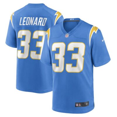 Deane Leonard Los Angeles Chargers Game Player Jersey - Powder Blue