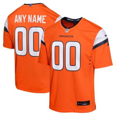 Denver Broncos Youth Mile High Collection Custom Game Jersey - Orange