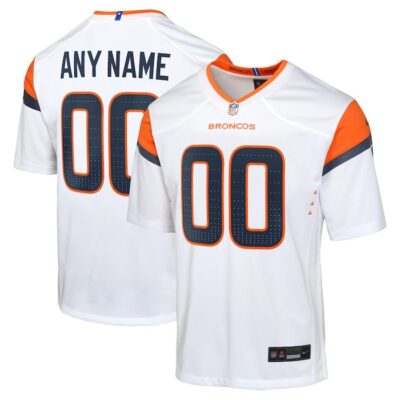 Denver Broncos Youth Mile High Collection Custom Game Jersey - White