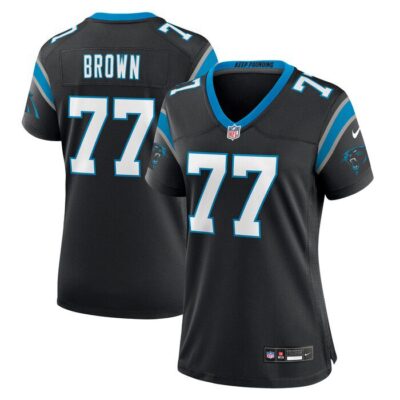 Deonte Brown Carolina Panthers Women Team Game Jersey - Black