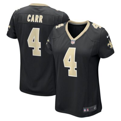 Derek Carr New Orleans Saints Women Game Jersey - Black