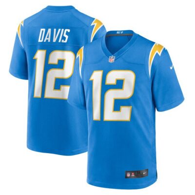 Derius Davis Los Angeles Chargers Team Game Jersey - Powder Blue