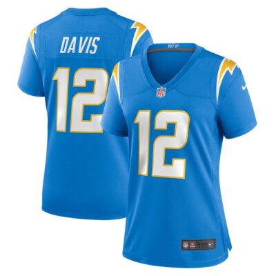 Derius Davis Los Angeles Chargers Women Team Game Jersey - Powder Blue