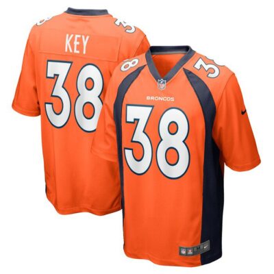 Devon Key Denver Broncos Team Game Jersey - Orange