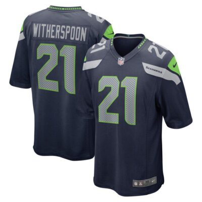 Devon Witherspoon Seattle Seahawks 2023 NFL Draft First Round Pick Game Jersey - College Navy