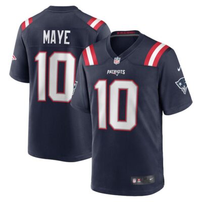 Drake Maye New England Patriots 2024 NFL Draft First Round Pick Player Game Jersey - Navy