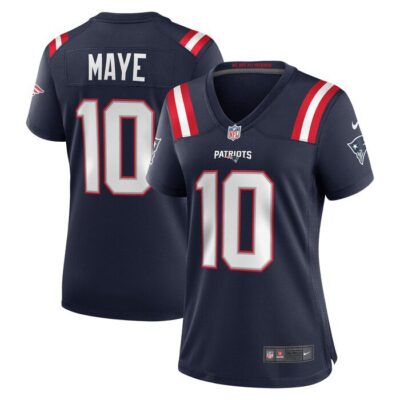 Drake Maye New England Patriots Women 2024 NFL Draft First Round Pick Player Game Jersey - Navy