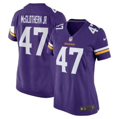 Dwight McGlothern Jr. Minnesota Vikings Women Game Jersey - Purple