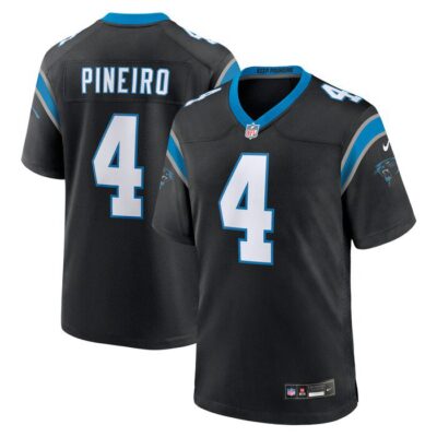 Eddy Pineiro Carolina Panthers Team Game Jersey - Black