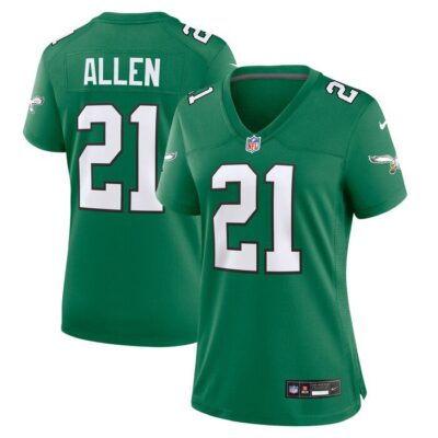 Eric Allen Philadelphia Eagles Women Alternate Game Jersey - Kelly Green