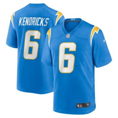 Eric Kendricks Los Angeles Chargers Game Player Jersey - Powder Blue