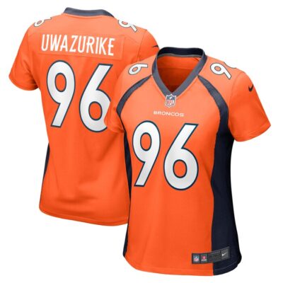 Eyioma Uwazurike Denver Broncos Women Game Player Jersey - Orange