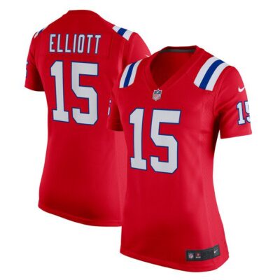 Ezekiel Elliott New England Patriots Women Alternate Game Player Jersey - Red