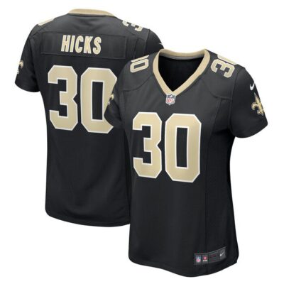 Faion Hicks New Orleans Saints Women Game Jersey - Black