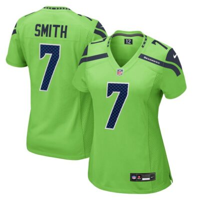 Geno Smith Seattle Seahawks Women Game Jersey - Neon Green