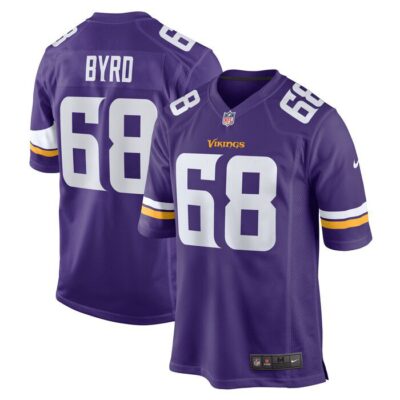 Henry Byrd Minnesota Vikings Team Game Jersey - Purple