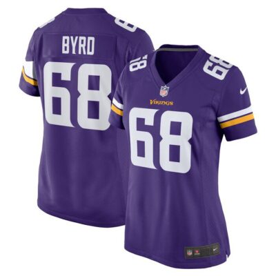 Henry Byrd Minnesota Vikings Women Team Game Jersey - Purple