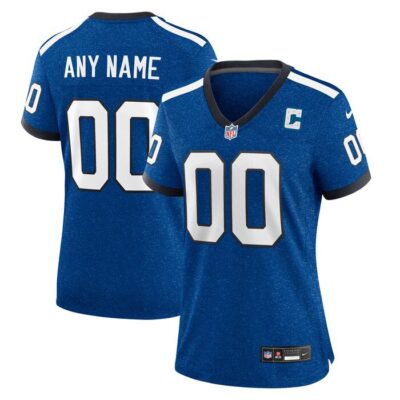 Indianapolis Colts Women Indiana Nights Alternate Custom Game Jersey - Royal