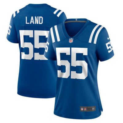 Isaiah Land Indianapolis Colts Women Team Game Jersey - Royal