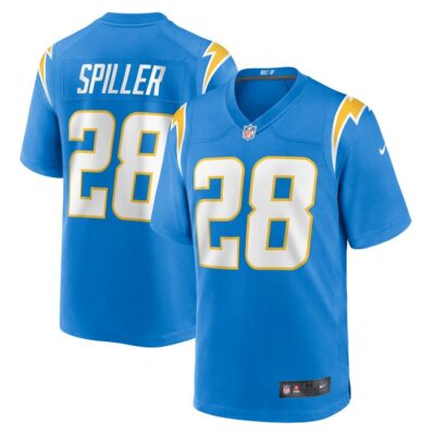 Isaiah Spiller Los Angeles Chargers Game Jersey - Powder Blue