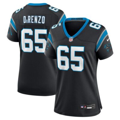 J.D. DiRenzo Carolina Panthers Women Game Jersey - Black